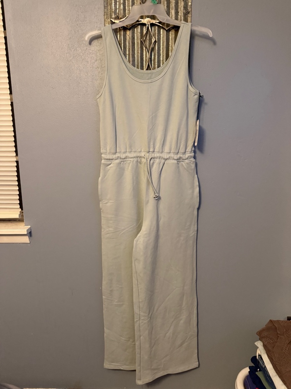 ZYIA Light Sage Green Tank Jumpsuit